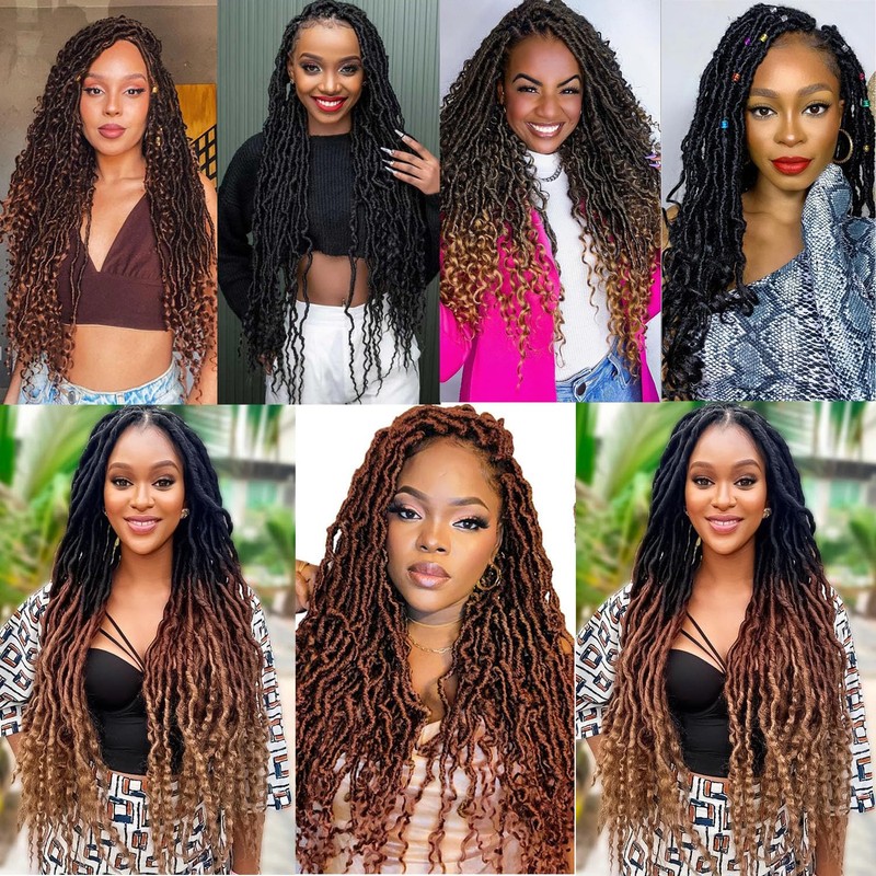 8 Packs Faux Locs Crochet Hair Extensions for Black Women