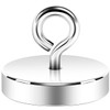 Neosmuk Silver Fishing Magnet Steel Tube Design,2.0inches Large,350lb