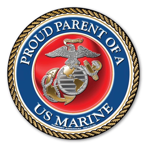 Proud Parent of A Marine Circle Magnet by Magnet America