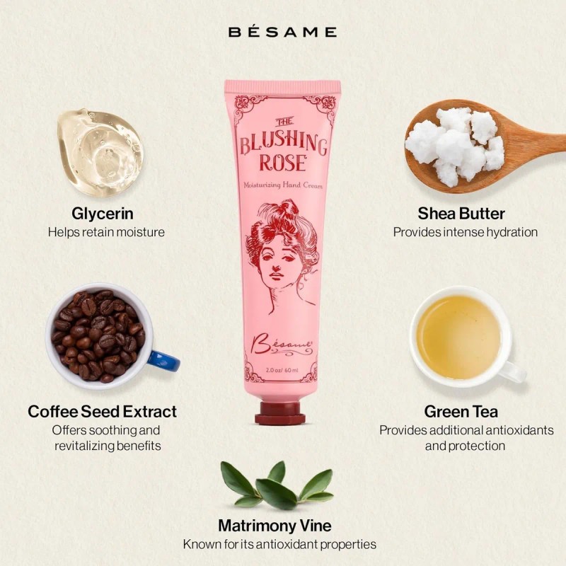 Besame Kit De Cuidado De Uñas Con Crema De Manos