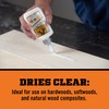 Gorilla Dries Clear Wood Glue, 4 Ounce Bottle (Pack of