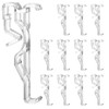 12Pcs Valance Clips, 2.5" Clear Plastic Hidden Retainer Holder, Blind