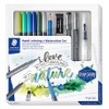 STAEDTLER 61 3001-2 - Juego de letras manuales y acuarelas