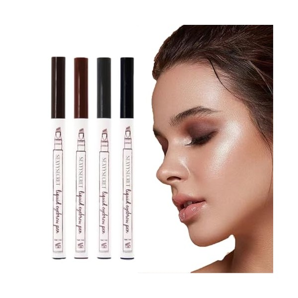 2024 Upgraded 3D Microblading Pencil, Natural Eyebrow Eyebrow Pencil, 4