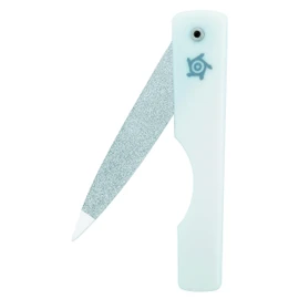Pfeilring Saphir folding nail file, 11.5 cm, white