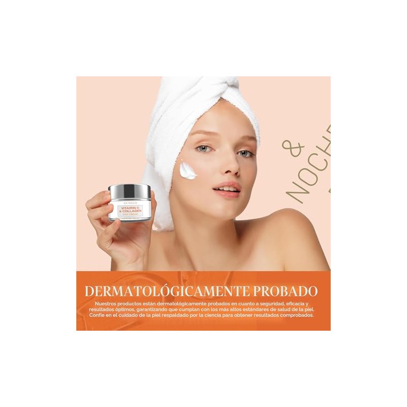 Skin Hidratante Facial Vitamina Colágeno Probado Por Dermatólogos Antienvejecimiento Reafirmante