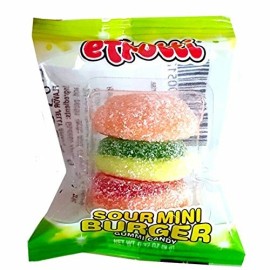 Efrutti 60 CT EFRUTTI SOUR GUMMY MINI BURGERS FLAVORED CANDY E FRUTTI E-FRUTTI