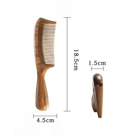 Orienex Comb, Wooden, High-end, Anti-Static, For Hair Combing and Scalp Massage browns