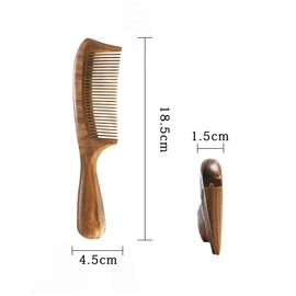 Orienex Comb, Wooden, High-end, Anti-Static, For Hair Combing and Scalp Massage browns