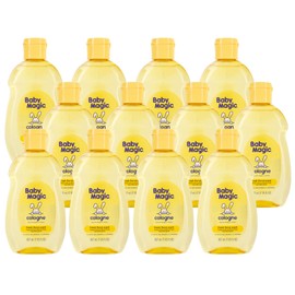 Baby Magic Cologne | 7oz | Hypoallergenic & Alcohol-Free | Free of Parabens, Phthalates, Sulfates and Dyes Pack of 12 Fresh Floral Scent 12 Count