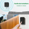 YYQ Outdoor Wireless Doorbell IP68 Large Strong Speaker LED Indicator