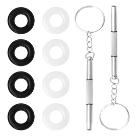 Eyeglass Repair Kits with Screws,Glasses Tightening Kit,Glasses Grips Hinge Tighteners,Glasses Fixing Adjustment Kit,Eyeglass Frame Grips Tighteners,Silicone Hinge Rings