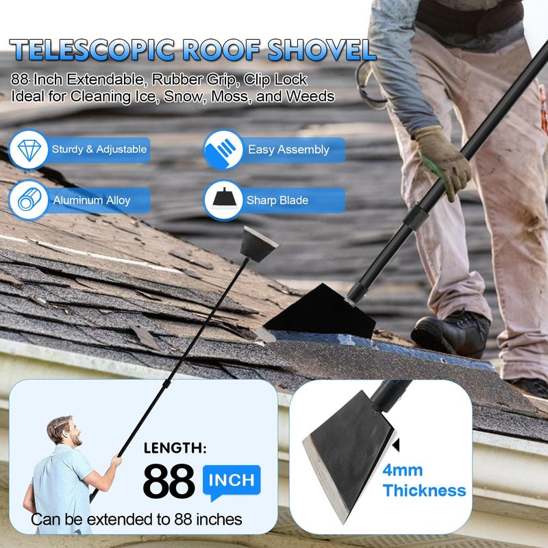 Smarkey Floor Scraper, Garden Shovel Scraper, Paint Remove Tool for