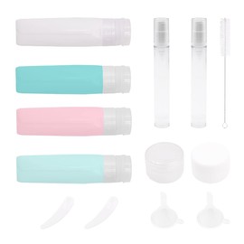 Tiardey 15 Pack Travel Bottles Set for Toiletries Squeezable Travel Accessories for Shampoos Conditioner and Lotion