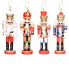 SHATCHI 13cm Wooden Christmas Nutcrackers 4pcs Set - Soldiers King
