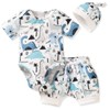 Preemie - Conjunto de 3 piezas de ropa de verano
