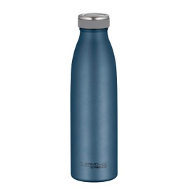 THERMOcafé by THERMOS TC Bottle Night Blue Mat 0.50 L, Stainless Steel Vacuum Flask, Carbonated Proof, 12 Hours Hot 24 Hours Cold, Leak-Proof, for School, On the Go and Office
