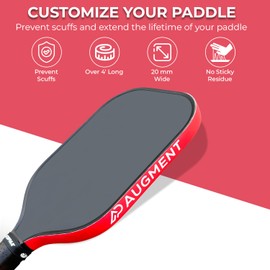 Augment Pickleball Paddle Protection Tape (Red) - Pickleball Edge Tape for Pickleball Paddle - Paddle Guard - Pickleball Paddle Edge Guard Tape - Racket Edge Protection Tape
