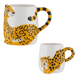 Price & Kensington Set of 2 Cheetah Mugs