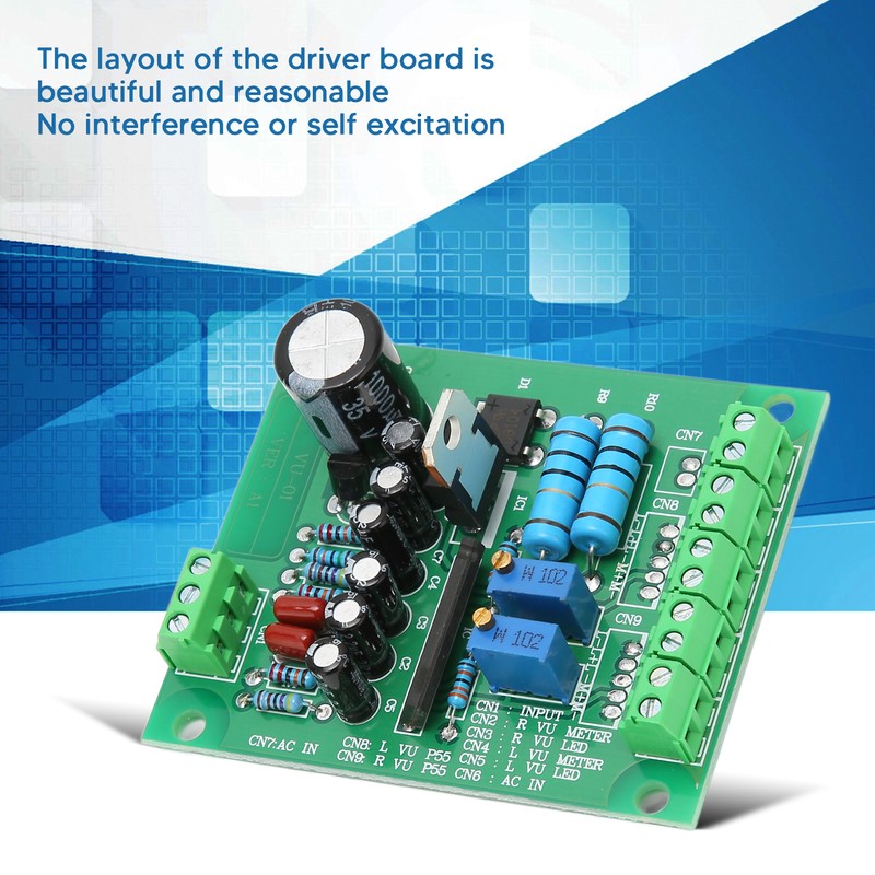VU Driver Board Professional Mute Function Firm Stereo VU Driver