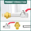 GORAGUCHI 1PCS Brass Union, 3/4" NPT Male x 3/4" NPT