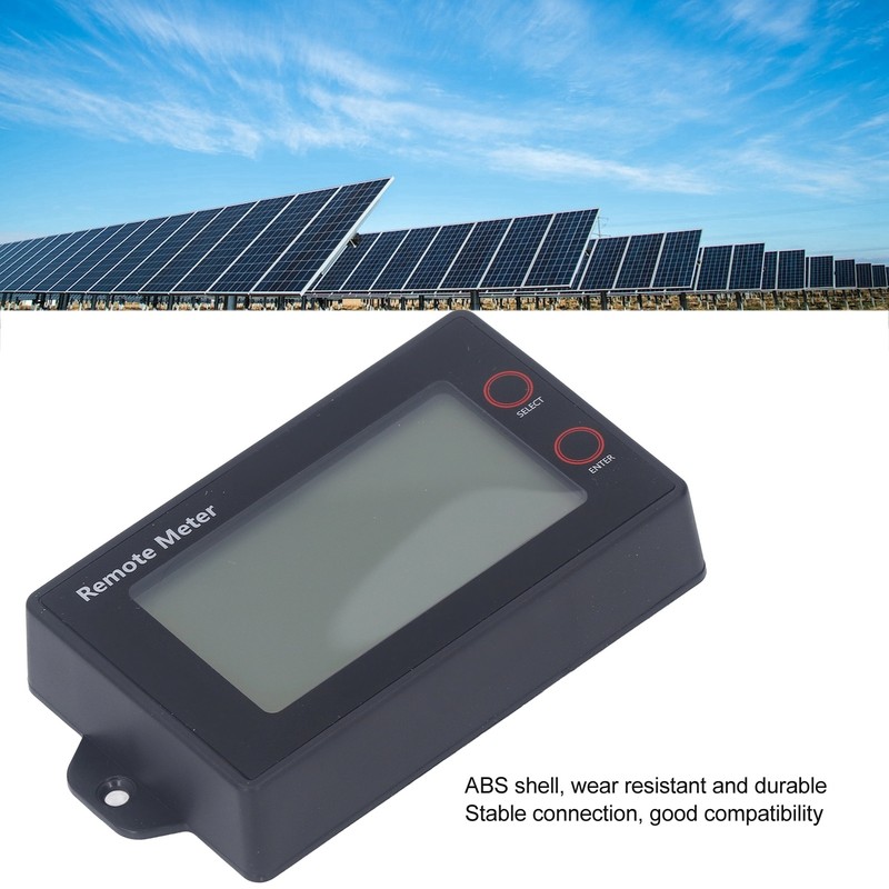 Solar Controller LCD Display Screen Solar Charge Remote Meter with