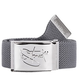 2Stoned Money Belt Safe Belt Unisex 4cm Wide Chrome Buckle + Bottle Opener for Men and Women, charcoal