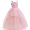 Tangsenyu Wicked Glinda Costume Kids Witch Pink Fairy Princess Fancy