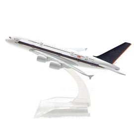 FeLeA Airplane Model,16cm 380 Airplane Model,Alloy Diecast Ornament Plane Model Toy for Children Collection Table Top