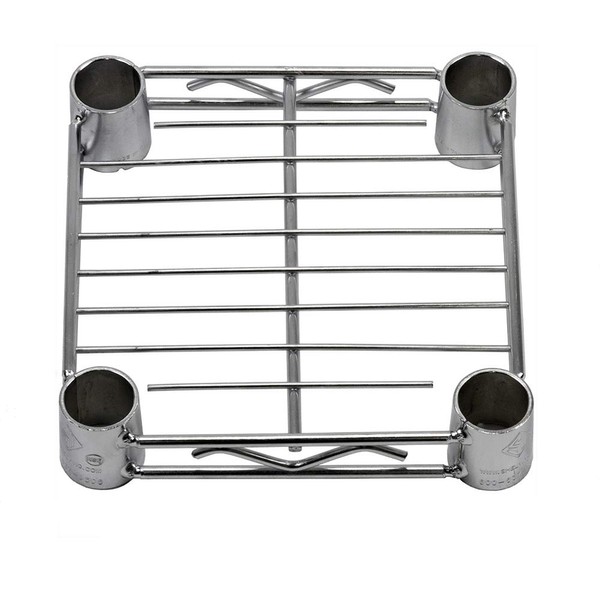 8" d x 8" w Chrome Wire Shelving with 3