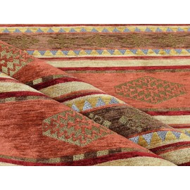 Kilim Pattern Upholstery Fabric Kilim Bohemian Boho Tapestry Tribal Southwestern Turkish Persian Moroccan Mexican Ethnic Fabric by The Yard Meter (1 Yard (55" x 36"))