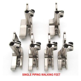 CKPSMS brand-6SET piping walking feet Compatible with/Replacement for CONSEWBrand 206RB 225 226R JUKI brand LU-562/563/1508 Single needle walking foot industrial machine(S32 1/8+3/16+1/4+5/16+3/8+1/2)