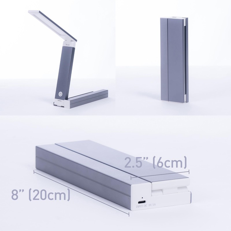 Lytup Portable LED Desk Lamp – Compact, Foldable, Adjustable Brightness,