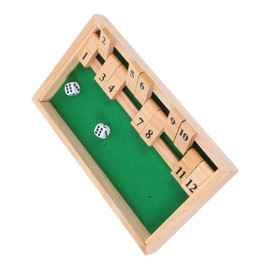 FELTECHELECTR Educational Family Game Game Shut The Box Wooden Board for Boys and Girls Adults
