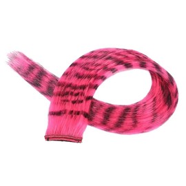 Emo Scene Hair Extensions (Zebra Stripes) - Color: Hot Pink, Size: One Size