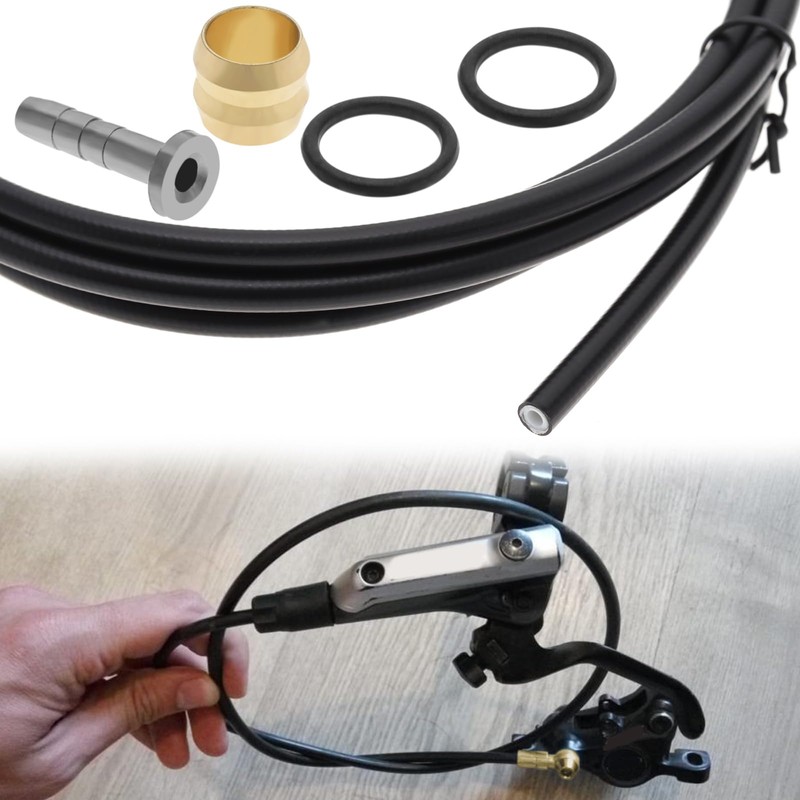 ECSiNG 1 Set Bicycle Five Wire Brake Oil Pipe Set