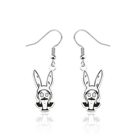 FAADBUK Bob’s Family Merchandise Burgers Earrings Bob Linda Tina Louise Gene Belcher Lover Gift (Louise earring)