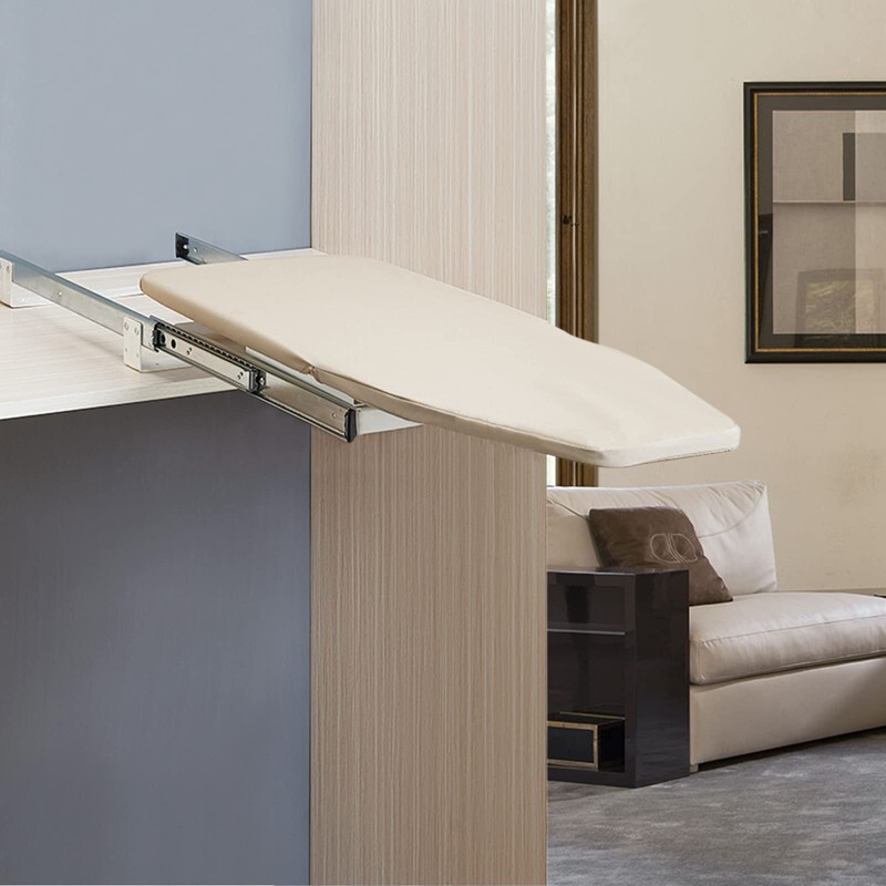 32.28 Inch Retractable Ironing Board, Wall Mounted Rotation Ironing Board