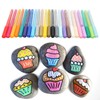 24Pcs Acrylic Paint Markers Multi Function Safe Nontoxic Moistureproof Quick