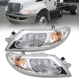 Kspeed Headlights Assembly for 2002-2016 International 4100 4200 4300 4400 8500 8600 Passenger & Driver Side Headlight Headlamp Assembly for International Durastar