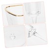 NOLITOY 2pcs Elegant Crystal Flutes for Wedding Toasting Unique Hammered