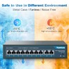 YuanLey 8 Port PoE Switch with 2 Gigabit Uplink, 8