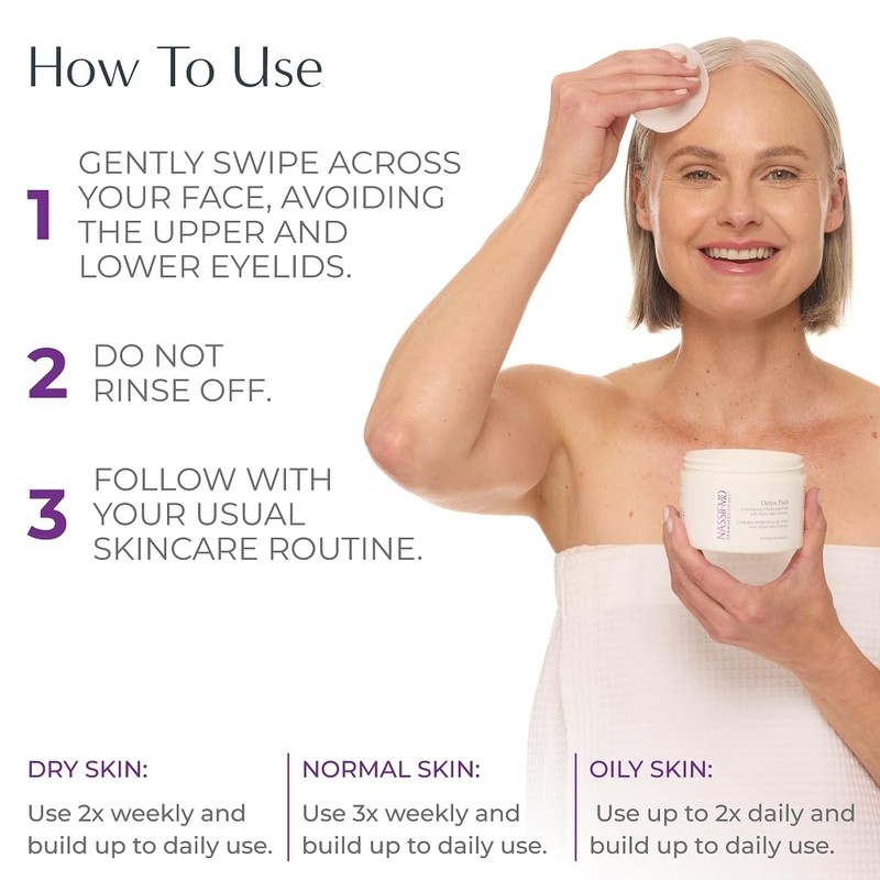 Nasif MD exfoliation pad |Deep Cleansing Surgeon-Crafted AHABHA Facial for