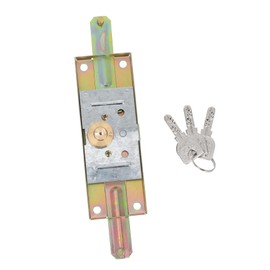 LALAFINA Commercial Grade Garage Door Lock Durable Sliding Door Security Lock with Key for Patio and Warehouse Easy to Install Versatile Theft with Minimalist Design