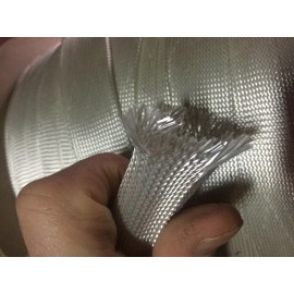 A&P V24L250X 2.5" Braided Fiberglass Biaxial Sleeve A&P Y24L250X Sold per 1 Yard