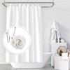 BEAVO Rose Shower Curtain Hooks,12 Pcs Double Glide Shower Curtain