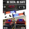 Emergency Strobe Light Bar 40 LED Dash Safety Flashing Light