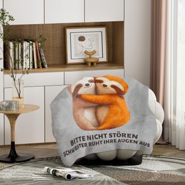 KAAYEE Sister Gift, Cuddly Blanket Gifts for Sister for Birthday, Valentine's Day, Christmas, Birthday Gift for Women, 1.3 x 1.5 m Blanket