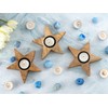 Tea Light Holder Stars Set of 3 15 x 15