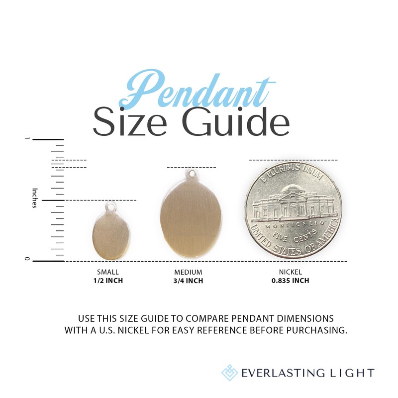 Women's Pewter Saint Christopher Medal Pendant on 18 Inch Rhodium